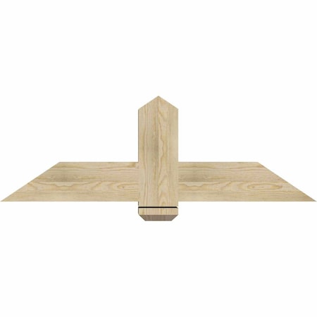 Ekena Millwork Eugene Rough Sawn Timber Gable Bracket, Douglas Fir, 48"W x 16"H x 6"D x 6"F, 8/12 Pitch GBW048X16X0606EUG00RDF